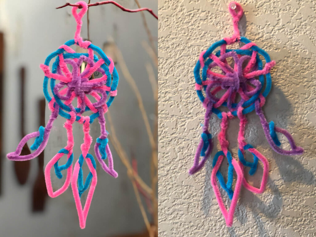 Pipe Cleaner Miniature Dreamcatchers