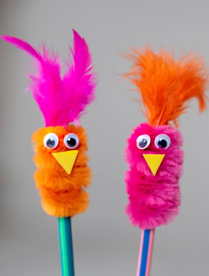  Pipe Cleaners Pencil Toppers