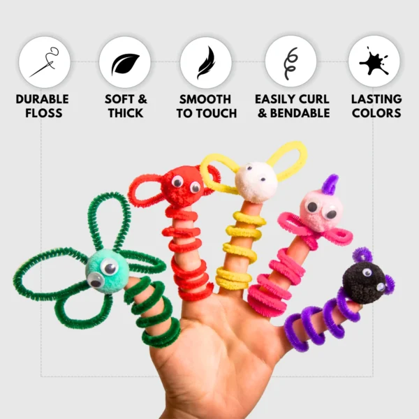Pipe Cleaners Craft 280 PCS- 20 Multi-Colored - Image 5